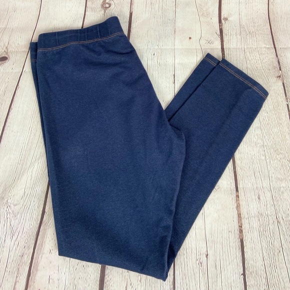 𝅺faded Glory Denim Look Leggings  S - Picture 1 of 2